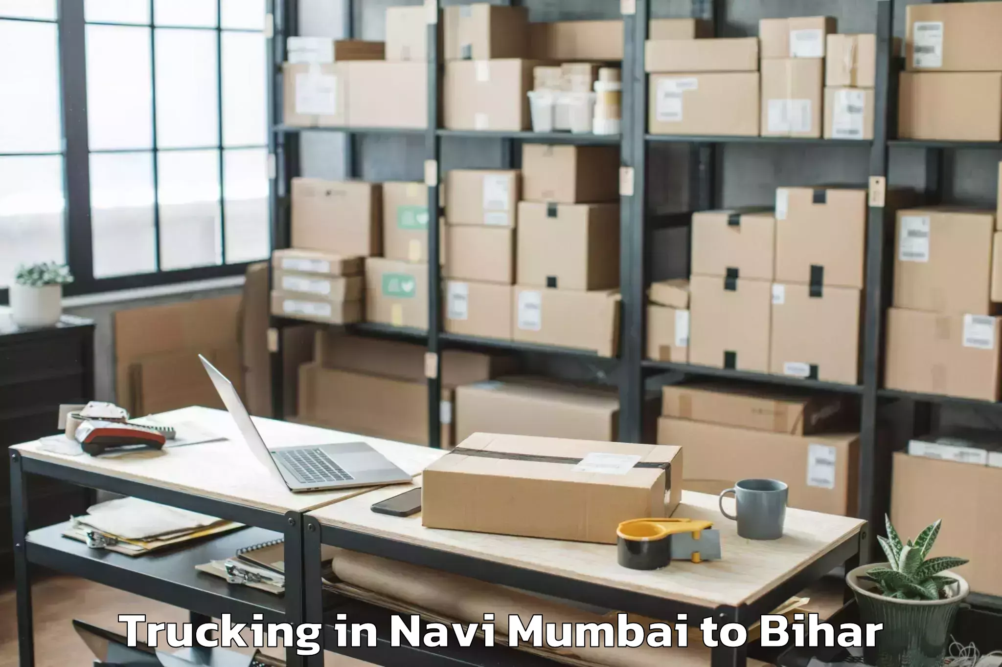 Easy Navi Mumbai to Surajgarha Trucking Booking